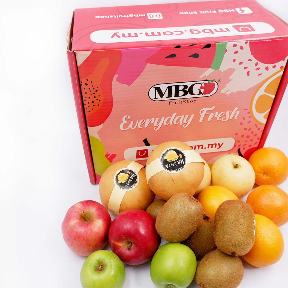 Six Colour Fruit Box 6 Types of Fruits (Klang Valley Delivery Only