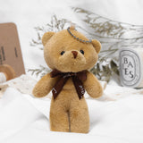Mini Teddy Bear Keychain (Brown)