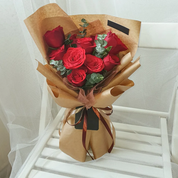 Tii Fresh Flower Bouquet Red Roses (Klang Valley Delivery)