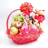 Sweetheart Fruit Basket - Lively (9 Types of Fruits) | Klang Valley Delivery