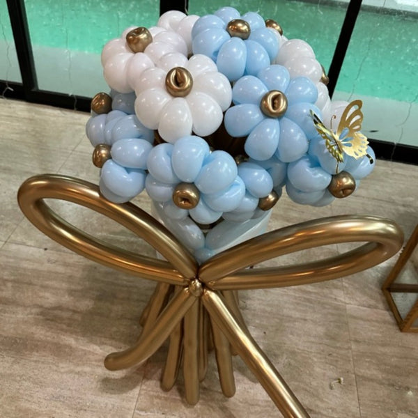 Balloon Flower Bouquet | Wathet Blue FaFa | Pink Gradient FaFa (Klang ...