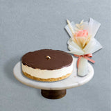 Chocolate Ganache Cheesecake 6" + Flower (Klang Valley Delivery Only)