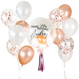 Ultimate Rose Gold Bubble Balloon Bouquet