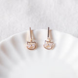 Purrfect Whisker Cat Handmade Gold Earring (Nationwide Delivery)
