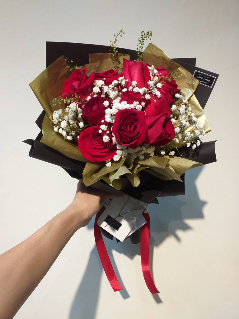 Rose Rosse Classiche Flower Bouquet (Johor Bahru Delivery only)