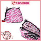 Ty Fashion Sequins Accessories Bag - Zoey The Sequin Multicolor Zebra (Nationwide Delivery)
