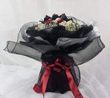 Vintage Black and Silver Flower Bouquet