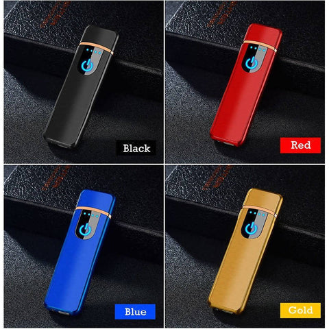 Personalised Electronic USB Rechargeable Dual Pulse Arc Cigarette Lighter Gift Set (Klang Valley Delivery)
