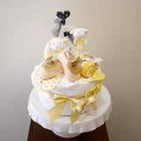 New Beginnings Nappy Cake - Yellow (Penang Delivery Only)