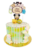 Stacked Cartoon Toy Character Topped with Marshmallow Cake