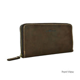 Leather Zip Around Long Wallet (Nationwide Delivery)