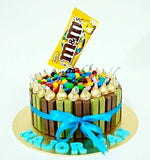 Kitkat, Kisses and M&M Cake