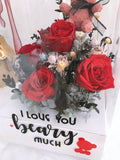 Beary In Love with you Preserved Flower Box - Eternity Love