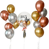 Ultimate Chrome & Rose Gold Balloon Bouquet