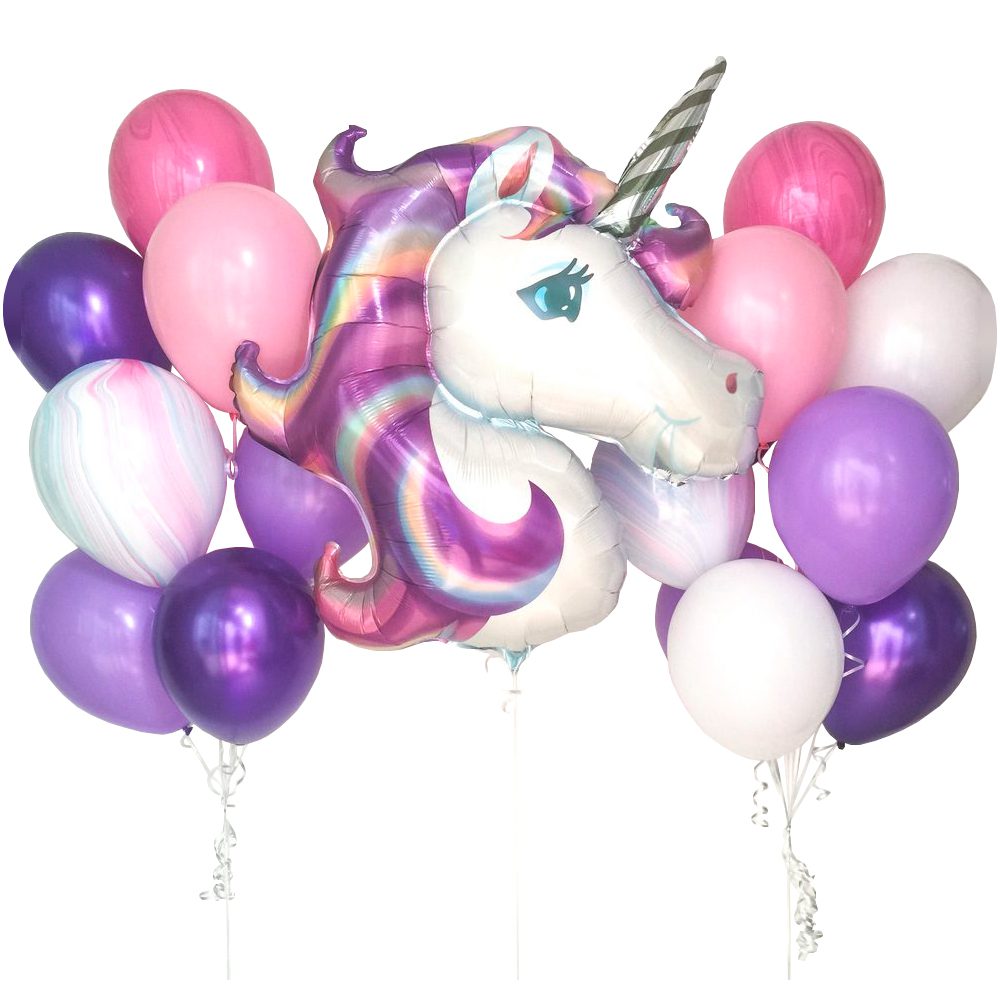 Ultimate Unicorn Balloon Set in Purple