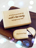 Personalized USB Drive with Wooden Box (Nationwide Delivery)