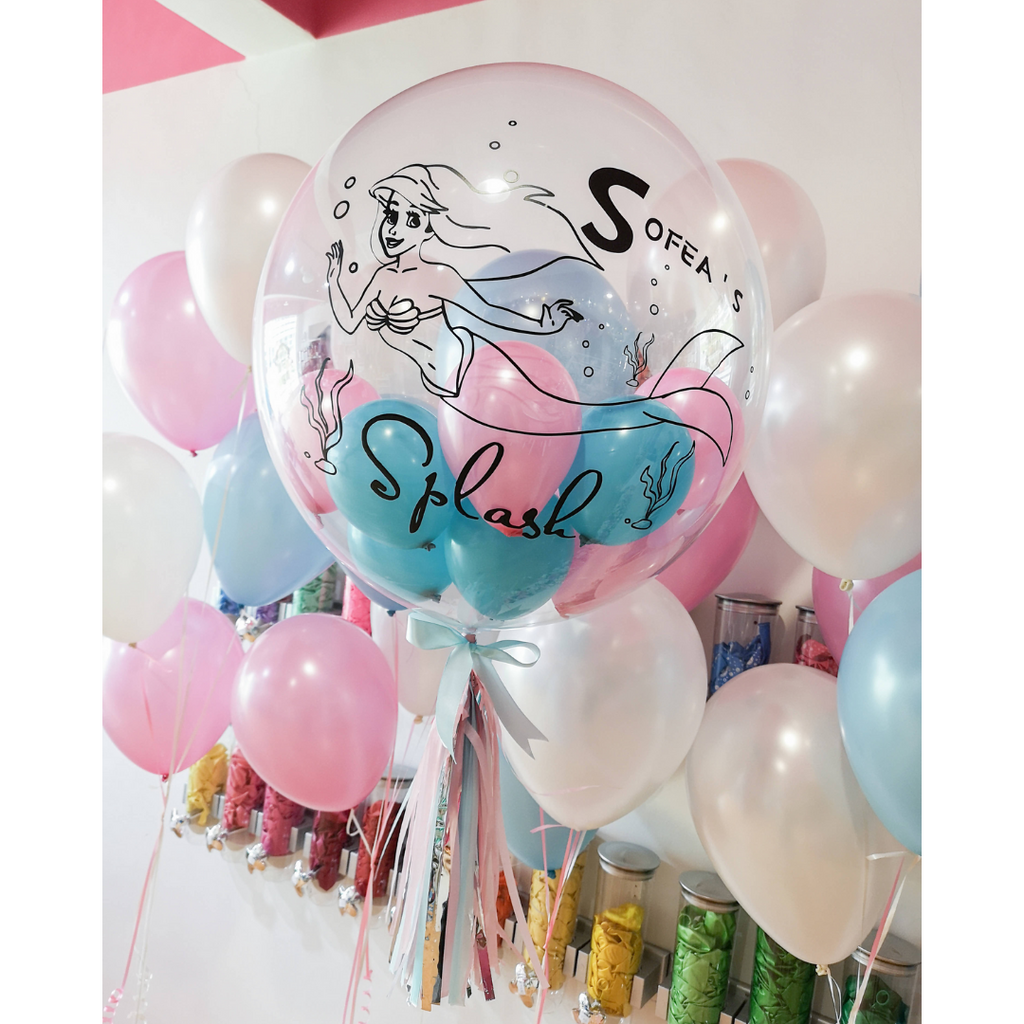 Personalized Bubble Balloon | Mermaid Theme