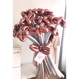 Rose Gold Elegant Balloon Flower Bouquet