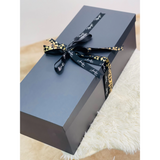 Premium Long Black Box with Fruits & Flowers (Klang Valley Delivery)
