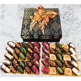 Raya Hamper | FEODORA Raya Songket Gift Box - L (With Premium Dates and Baklavas) (Klang Valley Delivery Only)