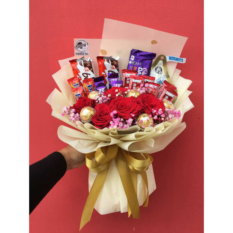 Mix Chocolate Bouquet 5 (Penang Delivery only)