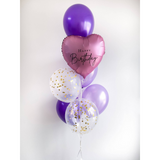 Foil Helium Bunch | Metallic Purple & Lilac (Klang Valley Delivery Only)