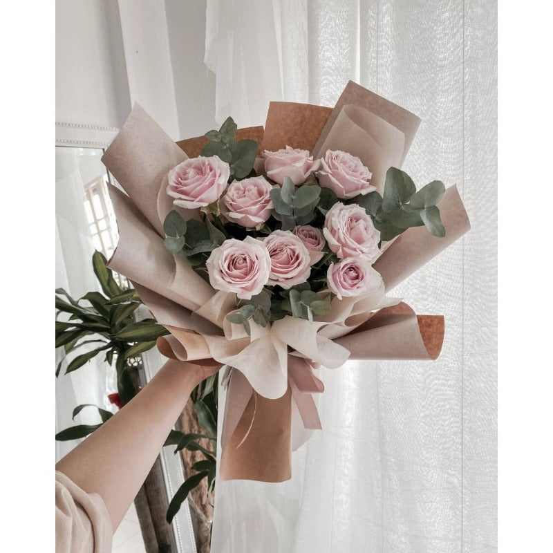 Pink Rose Bouquet (Klang Valley Delivery)
