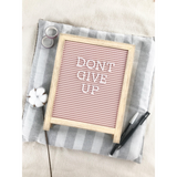 Letter Board - Light Wood Easel with Pink Plastic (Nationwide Delivery)