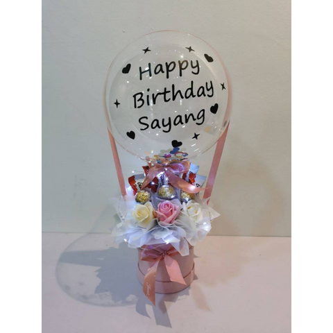 Birthday Chocolate Box With Hot Air Balloon (Klang Valley Delivery Only)