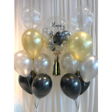 Premium 24" Customized Bubble Balloon Set (Black Gold Series)