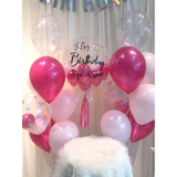 Premium 24" Customized Bubble Balloon Set (Solid Pink Series)