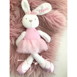 Personalised Ballerina Bunny Toy With Name (Nationwide Delivery)