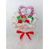 Soap Carnation Flower With Chicken Essence Balloon Bouquet - MM185