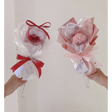 Heart Shaped Acrylic Magic Wand with Soap Carnation ( Kuching Delivery Only )
