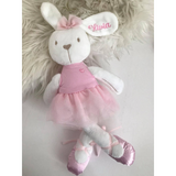 Personalised Ballerina Bunny Toy With Name (Nationwide Delivery)