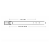 Men's Leather Belt With Gold Buckle (Nationwide Delivery)