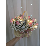 Pink Roses Basket (Klang Valley Delivery)