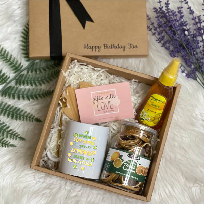 Personalised Gift Box - When Life Gives You Lemons, Make Honey Lemon