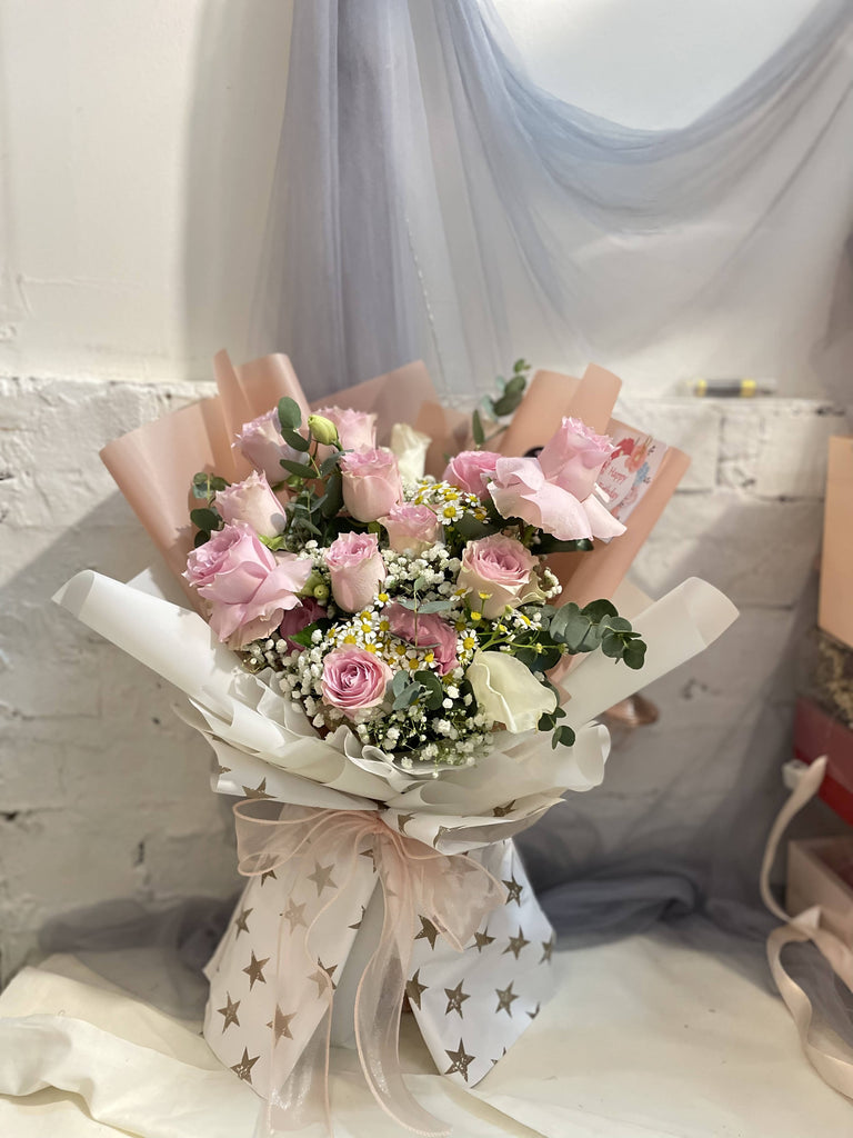 Soft Pastel Flower Bouquet (Kota Kinabalu Delivery Only) | Giftr ...