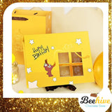 Beehive Chocolate Birthday Bear Yellow Gift Box with Chocolate Surprise | (West Malaysia Delivery Only)