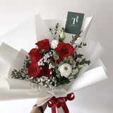 Valentine's Special Red Roses with Eustoma (Melaka Delivery Only)