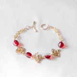 Oriental Fan In Red Handmade Bracelet - CNY Hampers & Gifts 2025