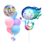 Classic Mermaid Latex Balloon Bunch