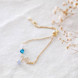Heartbeat Angelite Aquamarine Handmade Bracelet