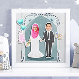 Just Married 3d Cute Photo Frame Customize Gift Idea (Nationwide Delivery)