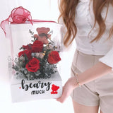 Beary In Love with you Preserved Flower Box - Eternity Love