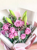 Joy Box + Premium Flower Bouquet |Luxe Gift (Klang Valley Delivery)