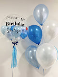 Customised Bubble Balloon Package (Pastel Blue & White Theme)