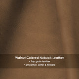 RFID Nubuck Leather Money Clip Wallet - Dark Brown (Nationwide Delivery)