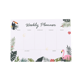 Weekly Planner Tear Off Pad – Toucan Flamingo (Nationwide Delivery)